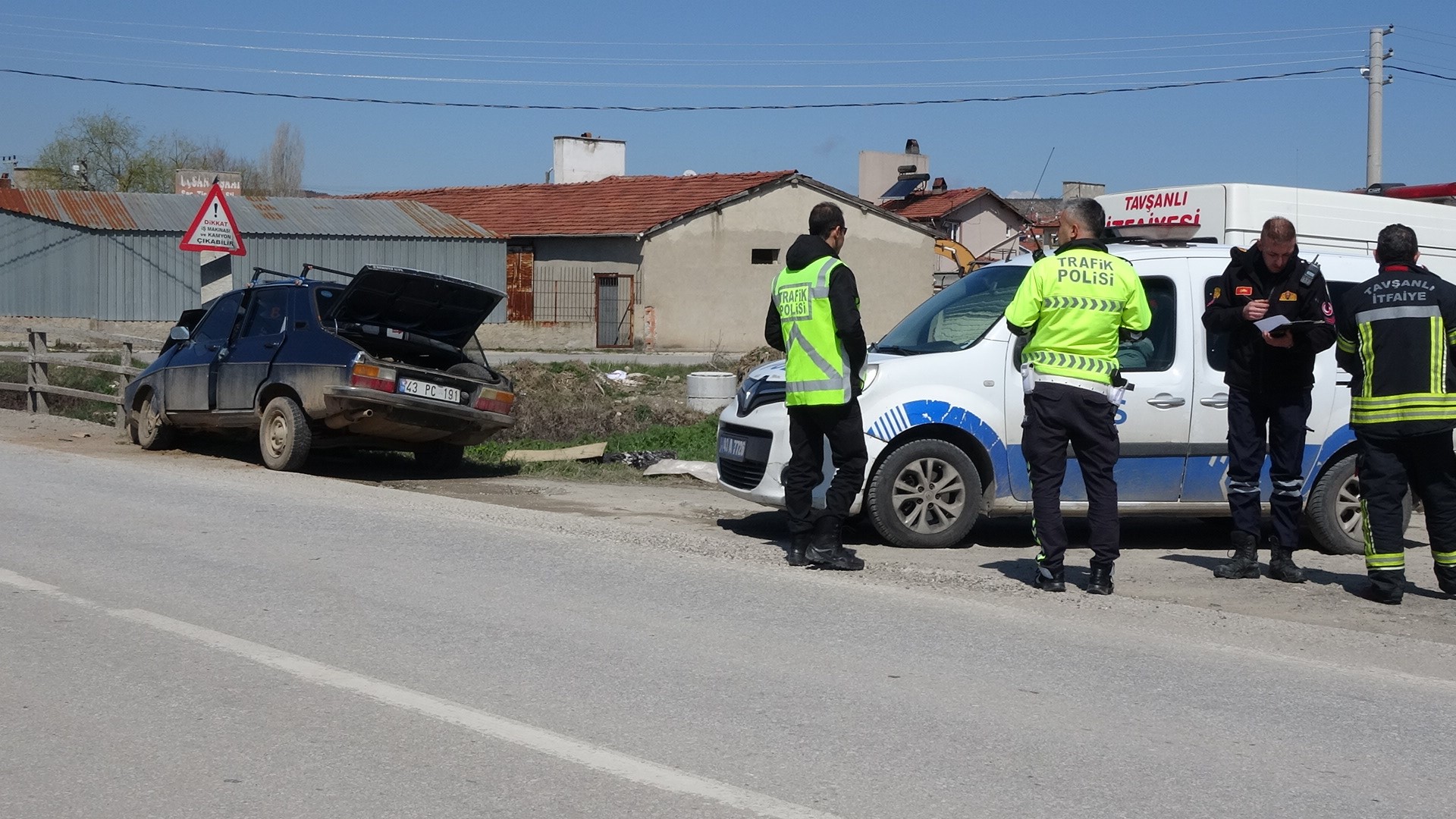 Kütahya’nın Tavşanlı ilçesinde meydana gelen trafik kazasında 1 kişi yaralandı.