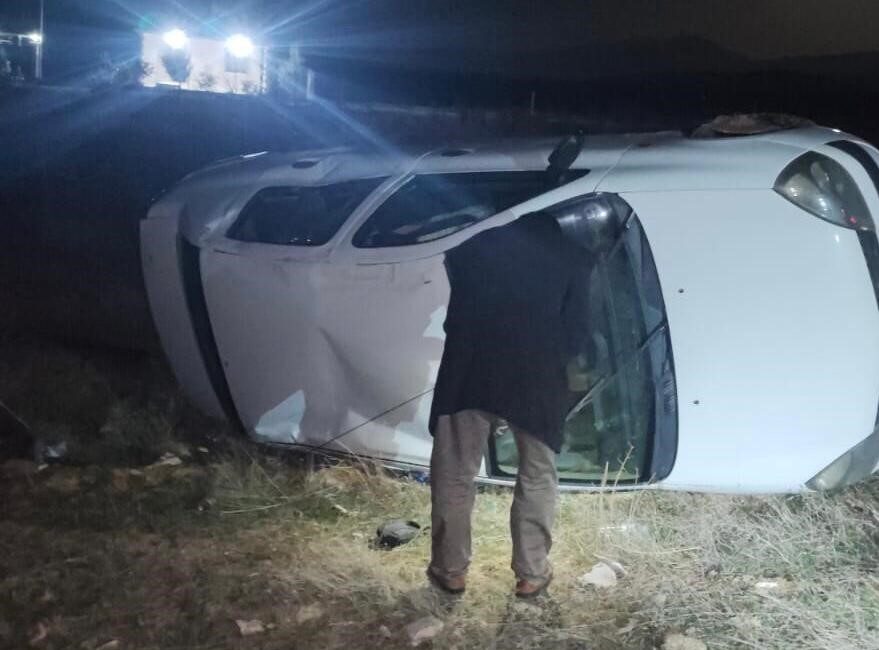 Konya’nın Ereğli ilçesinde kontrolden çıkan otomobilin takla atması sonucu 1