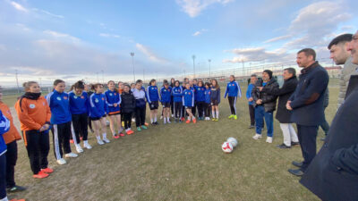 Afyon Anadolu Gücü Spor Kulübü ziyarette bulunan Başkan Adayı Alper