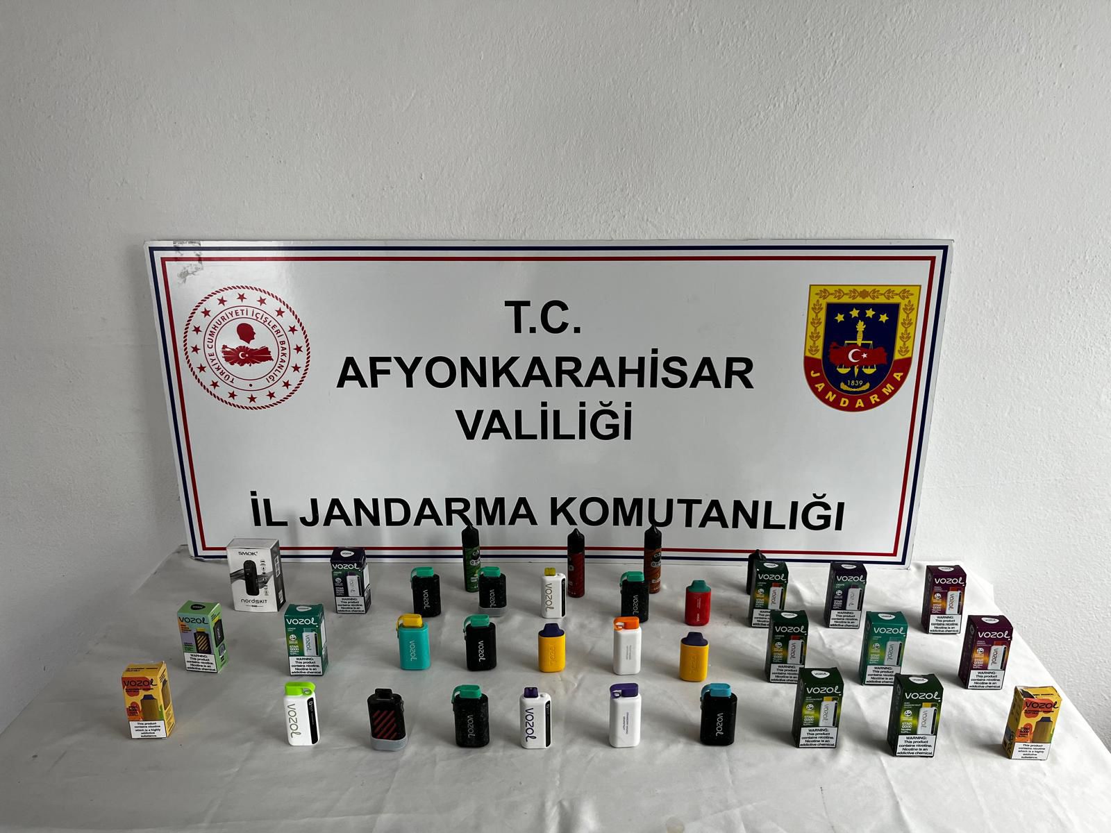 Afyonkarahisar İl Jandarma Komutanlığınca, H.K. isimli şahsın Bolvadin ilçesinde elektronik
