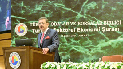 Türkiye Sektörel Ekonomi Şurası’nda konuşan TOBB Başkanı M.Rifat Hisarcıklıoğlu,  “Her