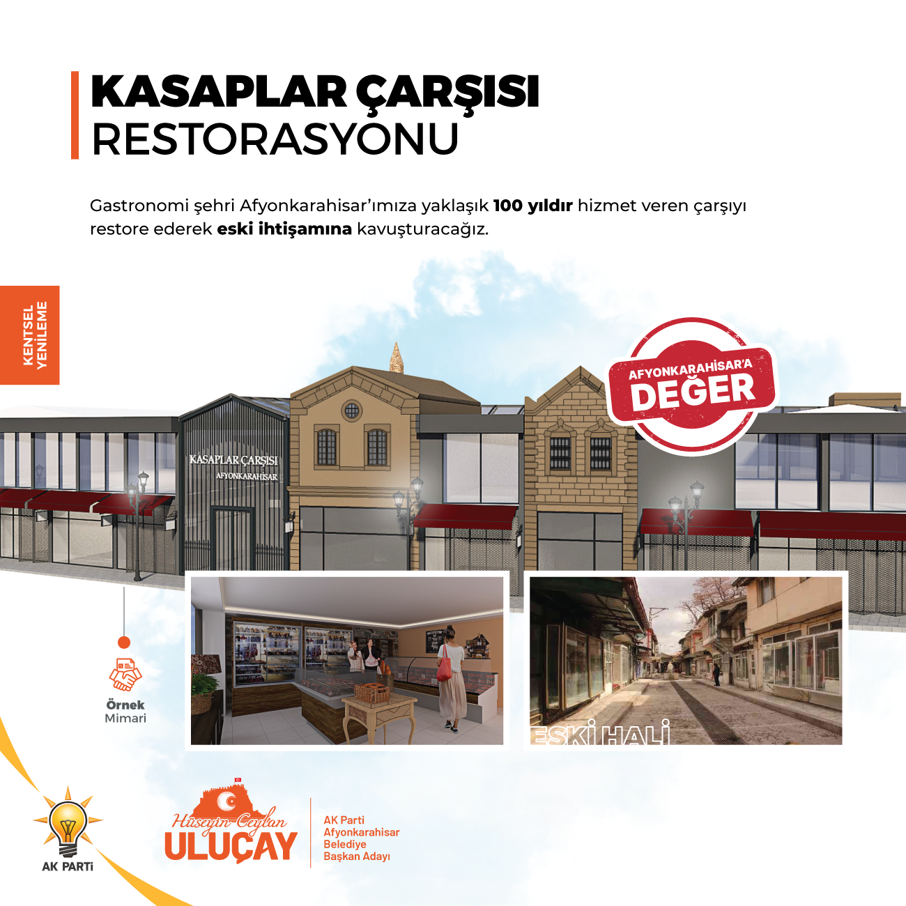 AK Parti Afyonkarahisar Belediye Başkan Adayı Hüseyin Ceylan Uluçay gerçekleştireceği