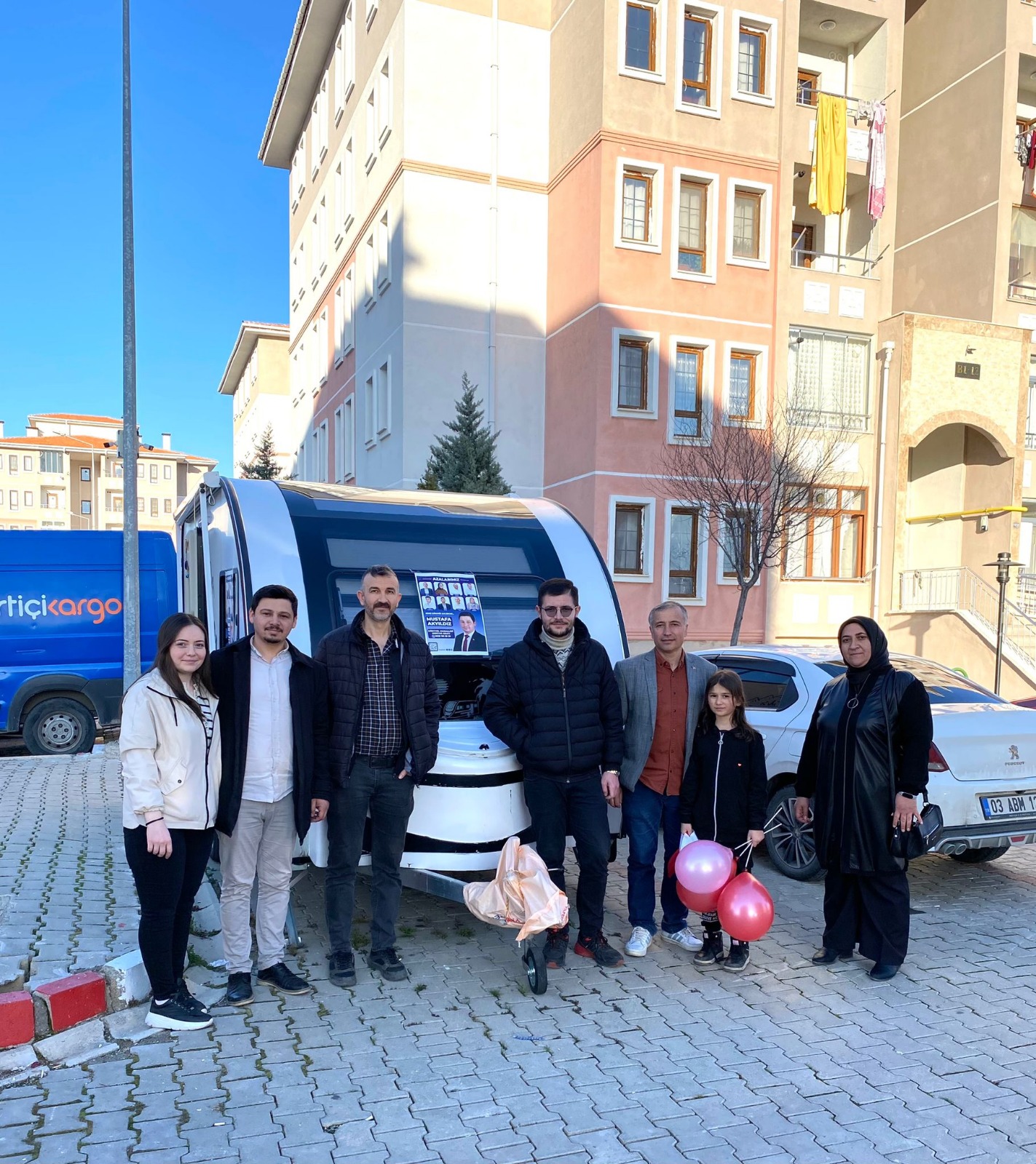 Dörtyol Mahallesi’nin genç muhtar  adayı Mustafa Akyıldız, seçim çalışmalarına ara