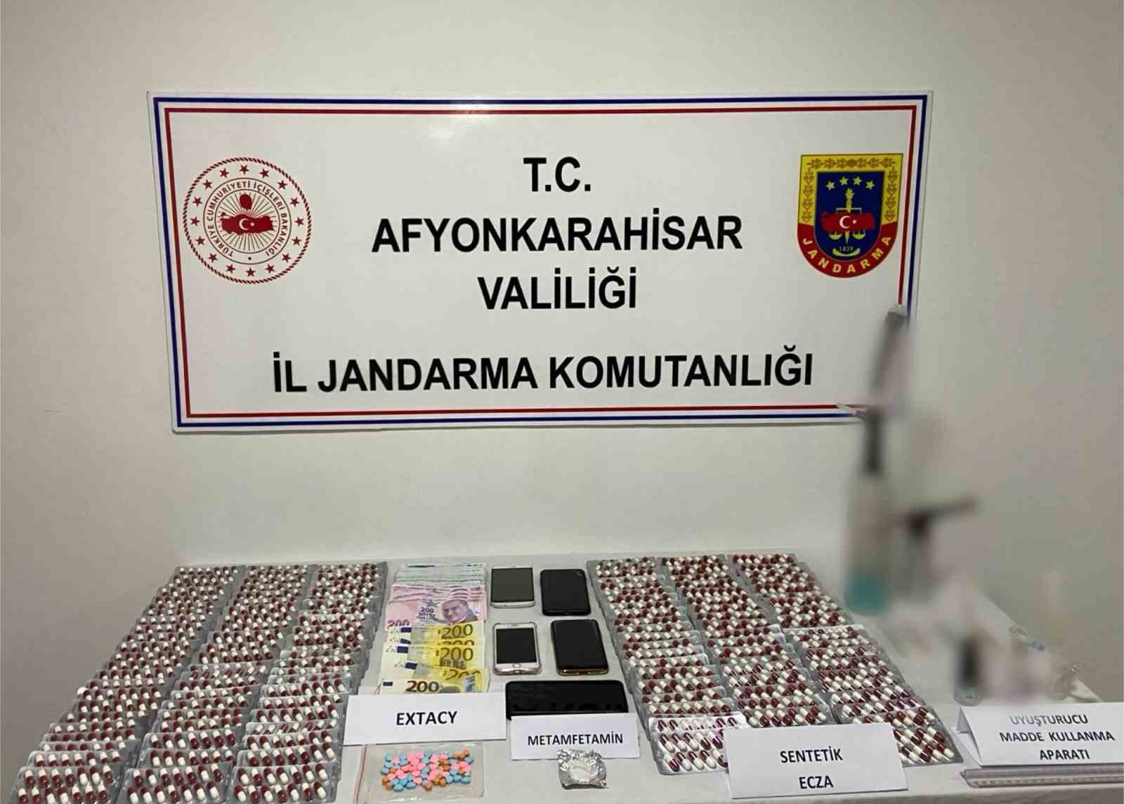 Afyonkarahisar’da son iki ayda polis ve jandarma tarafından gerçekleştirilen uyuşturucu