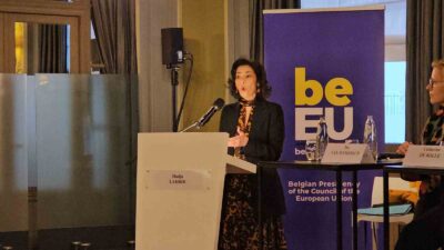 Belçika Dışişleri Bakanı Hadja Lahbib, Gazzeli kadınların savaş nedeniyle mağdur