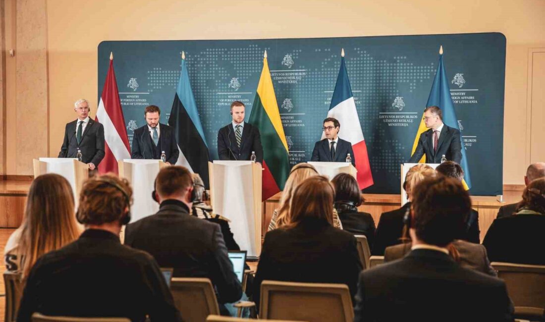 Fransa, Ukrayna ve Baltık devletlerinin dışişleri bakanları, Litvanya’nın başkenti Vilnius’ta