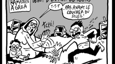 Fransız gazetesi Liberation, yayınladığı küstah karikatürle Gazze Şeridi’nde İsrail ablukası