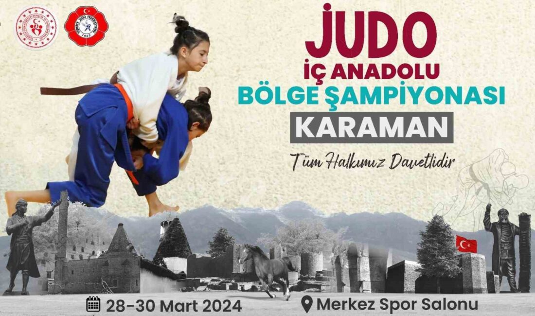 JUDO İÇ ANADOLU BÖLGE ŞAMPİYONASI KARAMAN’DA YAPILACAK.