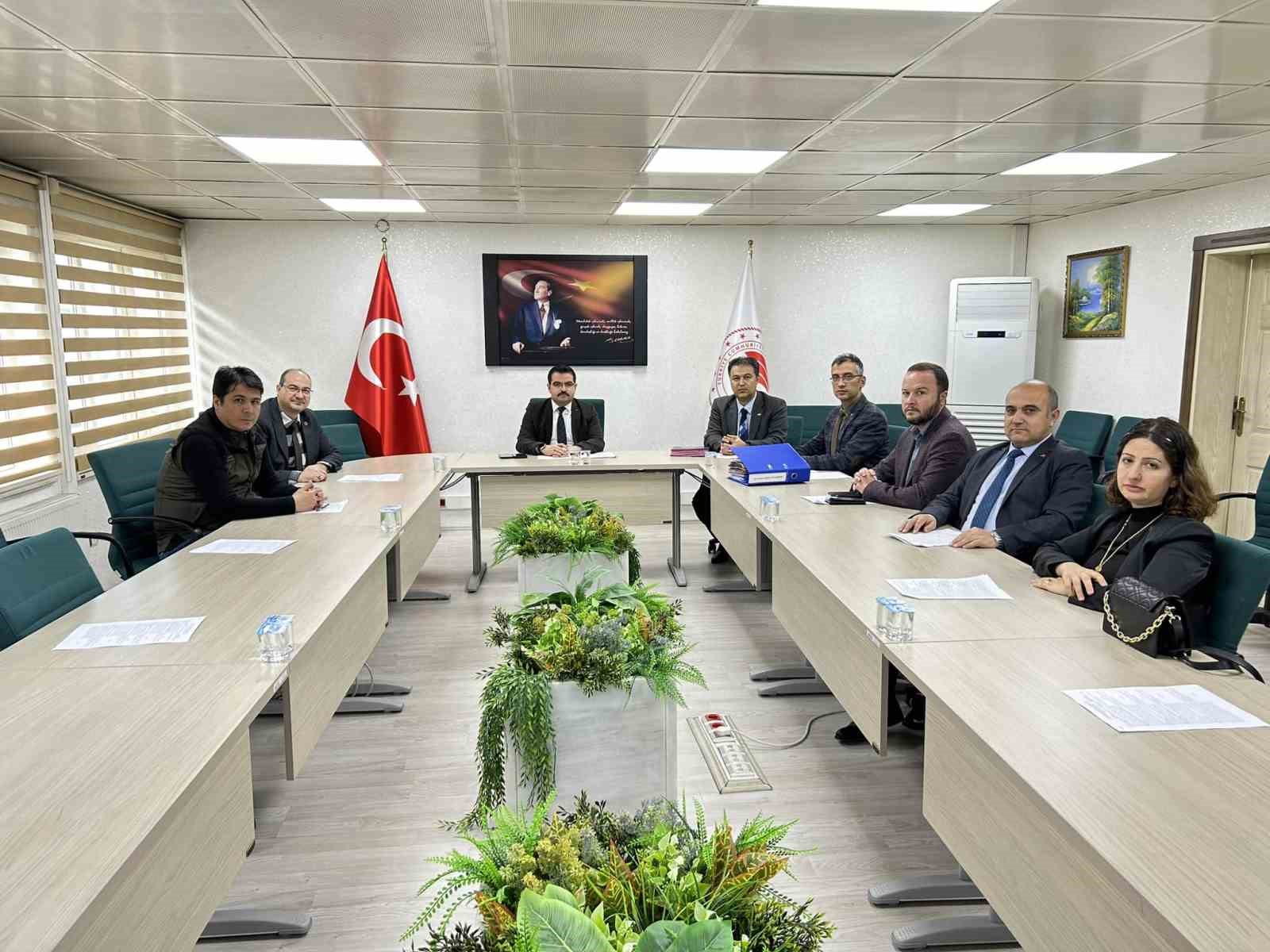 Afyonkarahisar Tarım ve Orman İl Müdürlüğü’nde yapılan Mera Komisyon toplantısında