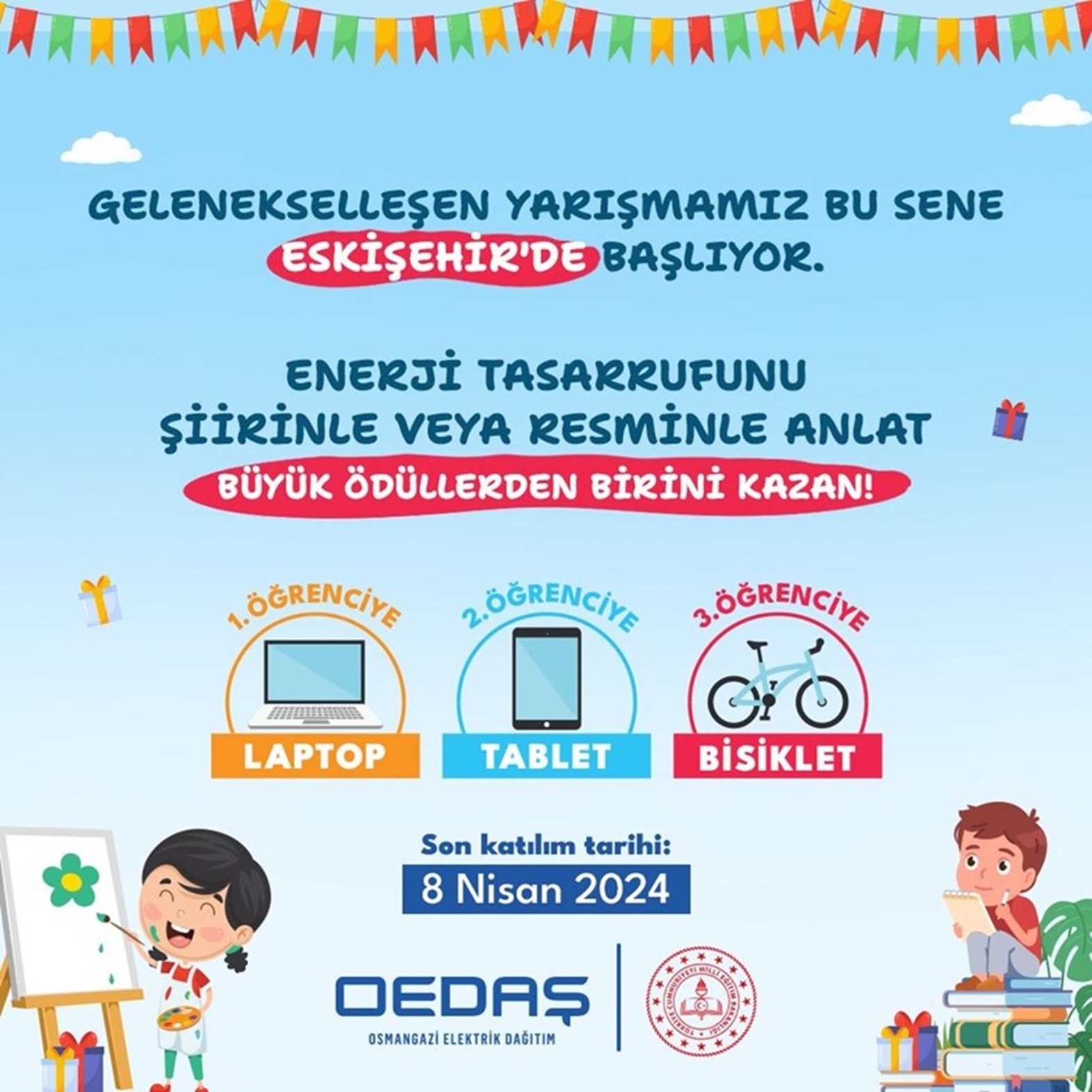 Elektrik dağıtım şirketi OEDAŞ’ın ilkokul ve ortaokul çağındaki çocuklara yönelik