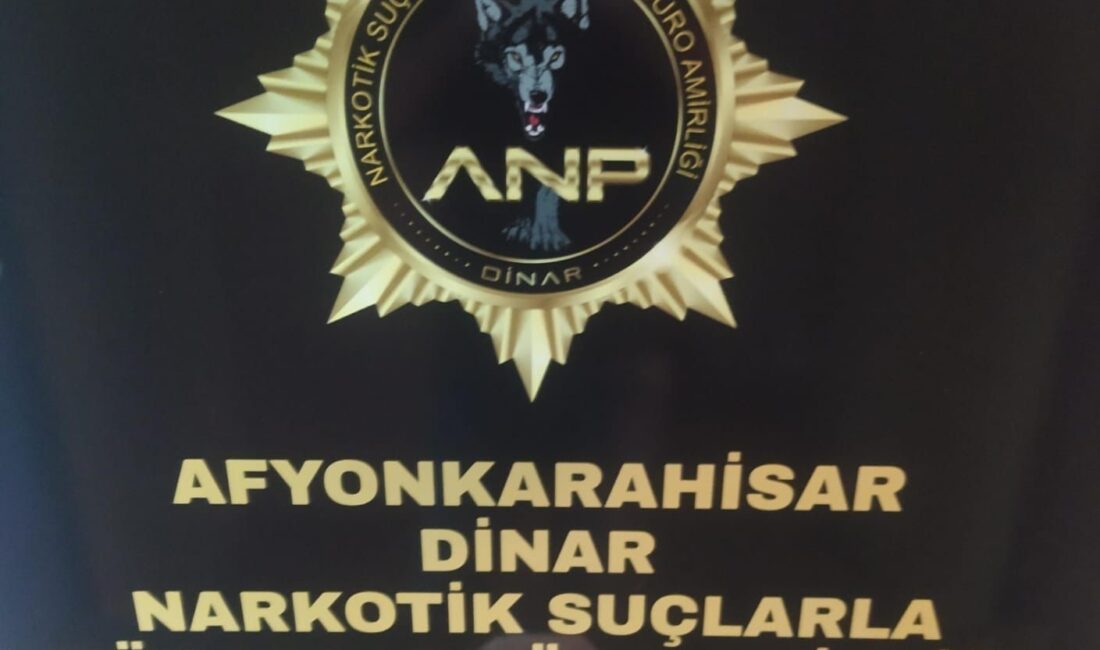 Afyonkarahisar’ın Dinar ilçesinde polis tarafından gerçekleştirilen operasyonda 59,33 gram uyuşturucu