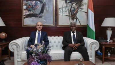 TBMM Başkanı Numan Kurtulmuş, Fildişi Sahili Başbakanı Robert Beugre Mambe