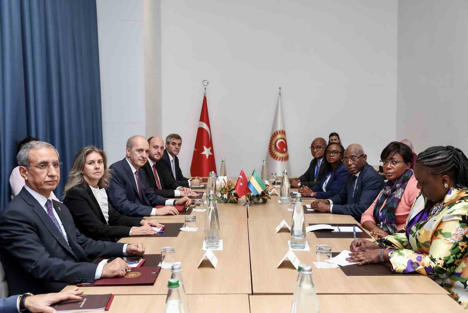 TBMM Başkanı Numan Kurtulmuş, Gabon Cumhuriyeti Geçiş Dönemi Ulusal Meclis