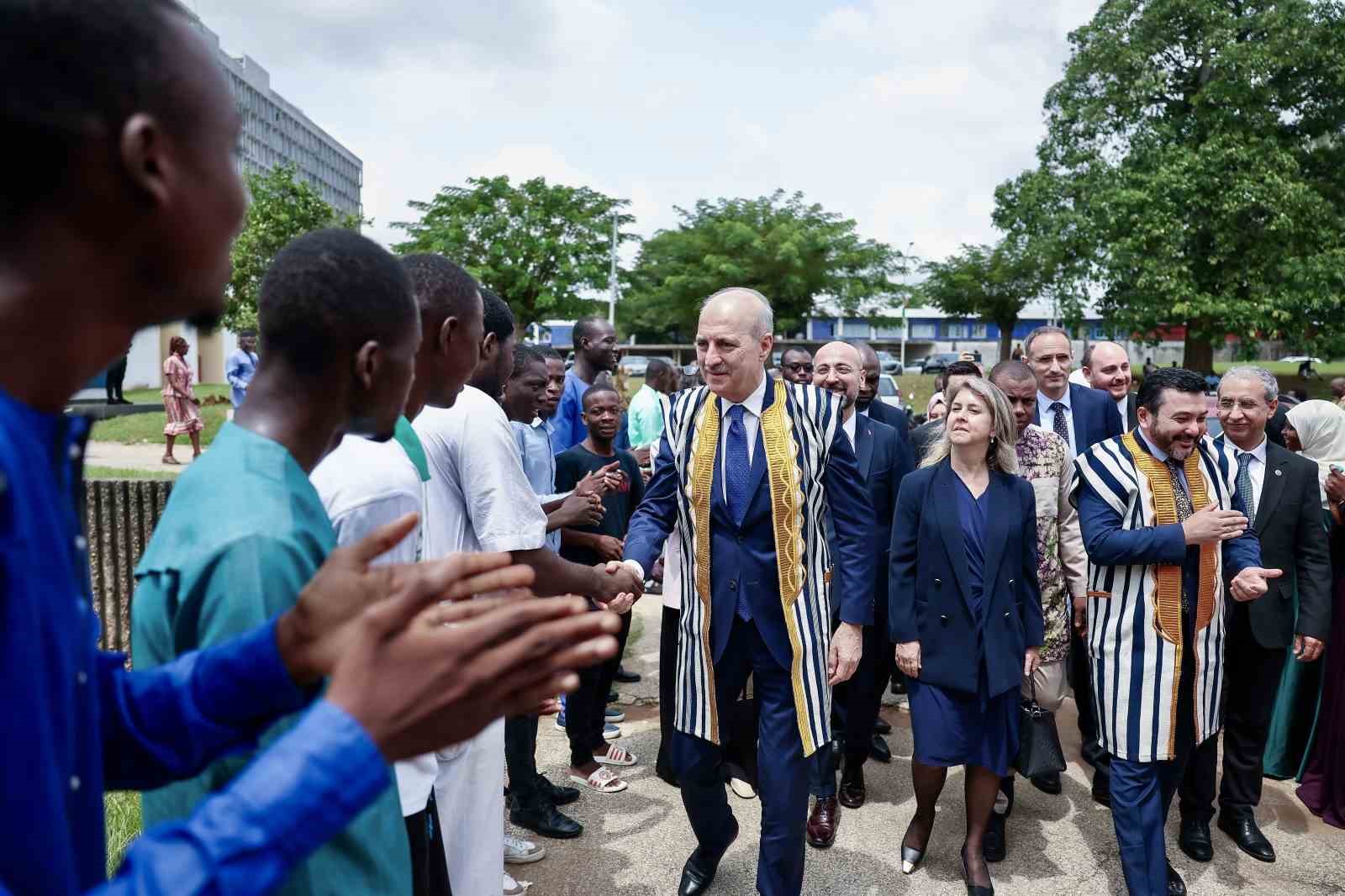TBMM Başkanı Numan Kurtulmuş, Fildişi Sahili’ndeki Felix Houphouet-Boigny Üniversitesi’nde yaptığı