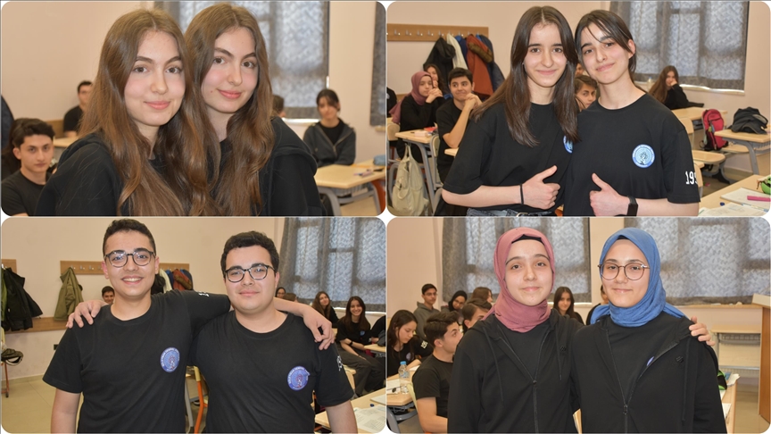 Afyonkarahisar Süleyman Demirel Fen Lisesinin 8 ikiz öğrencisi, üniversite eğitimlerinde