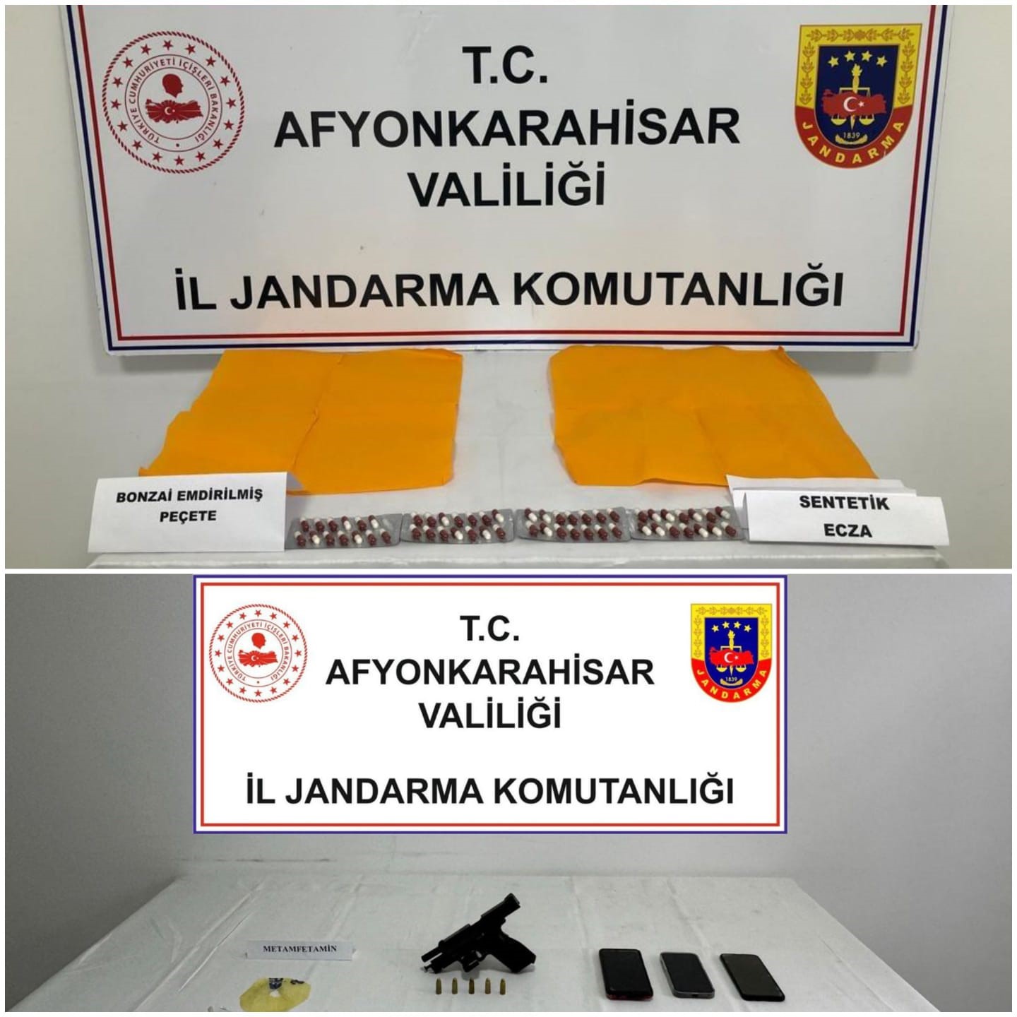 Afyonkarahisar’da uyuşturucu imal edip satan suç örgütü jandarma operasyonuyla çökertildi.
