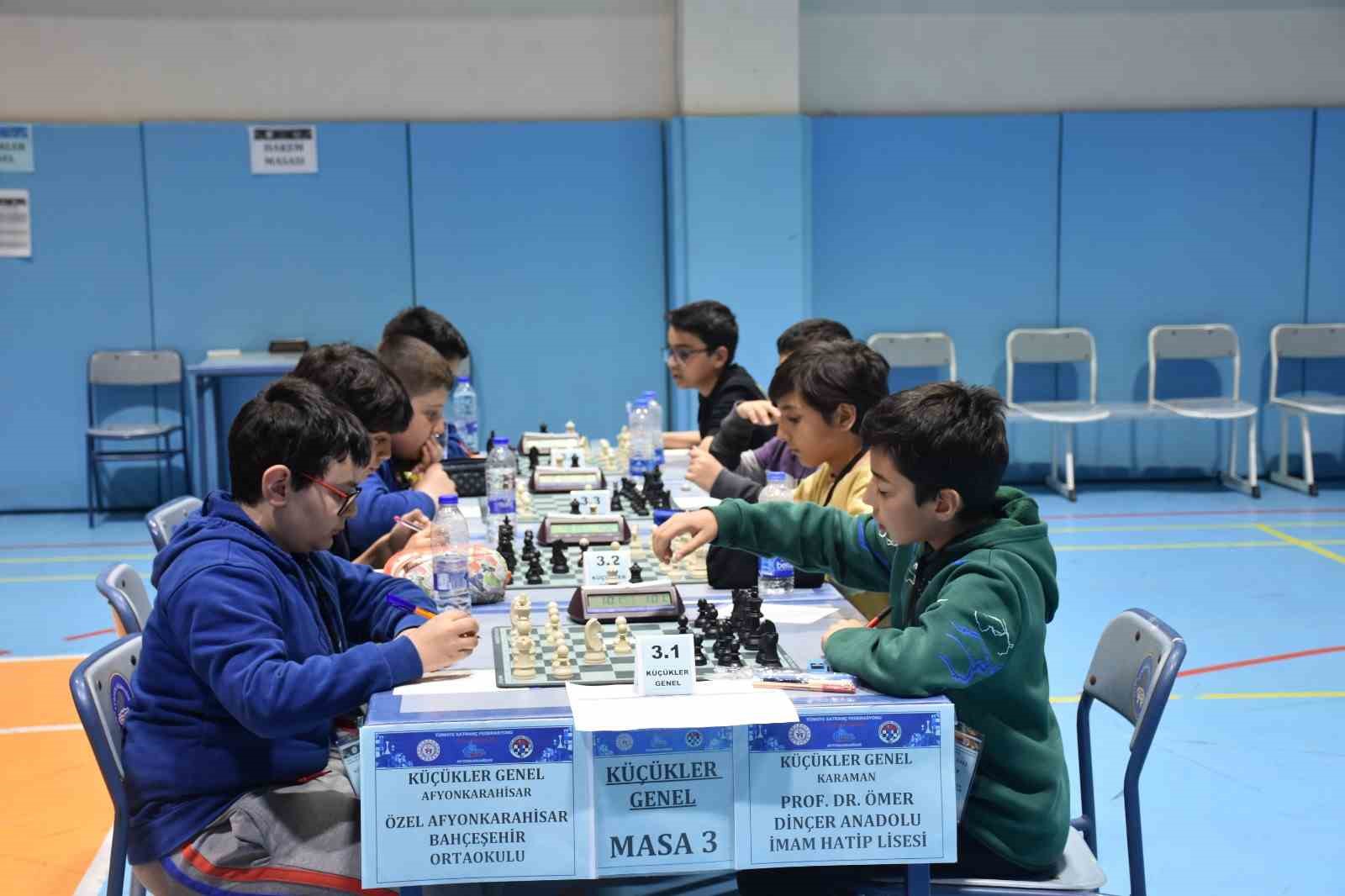 Okul Sporları faaliyet programı kapsamında Satranç Gençler, Küçükler ve Yıldızlar