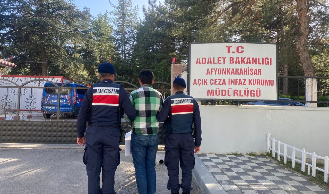 Afyonkarahisar ile Çay ilçesinde kesinleşmiş hapis cezası bulunan 3 hükümlü