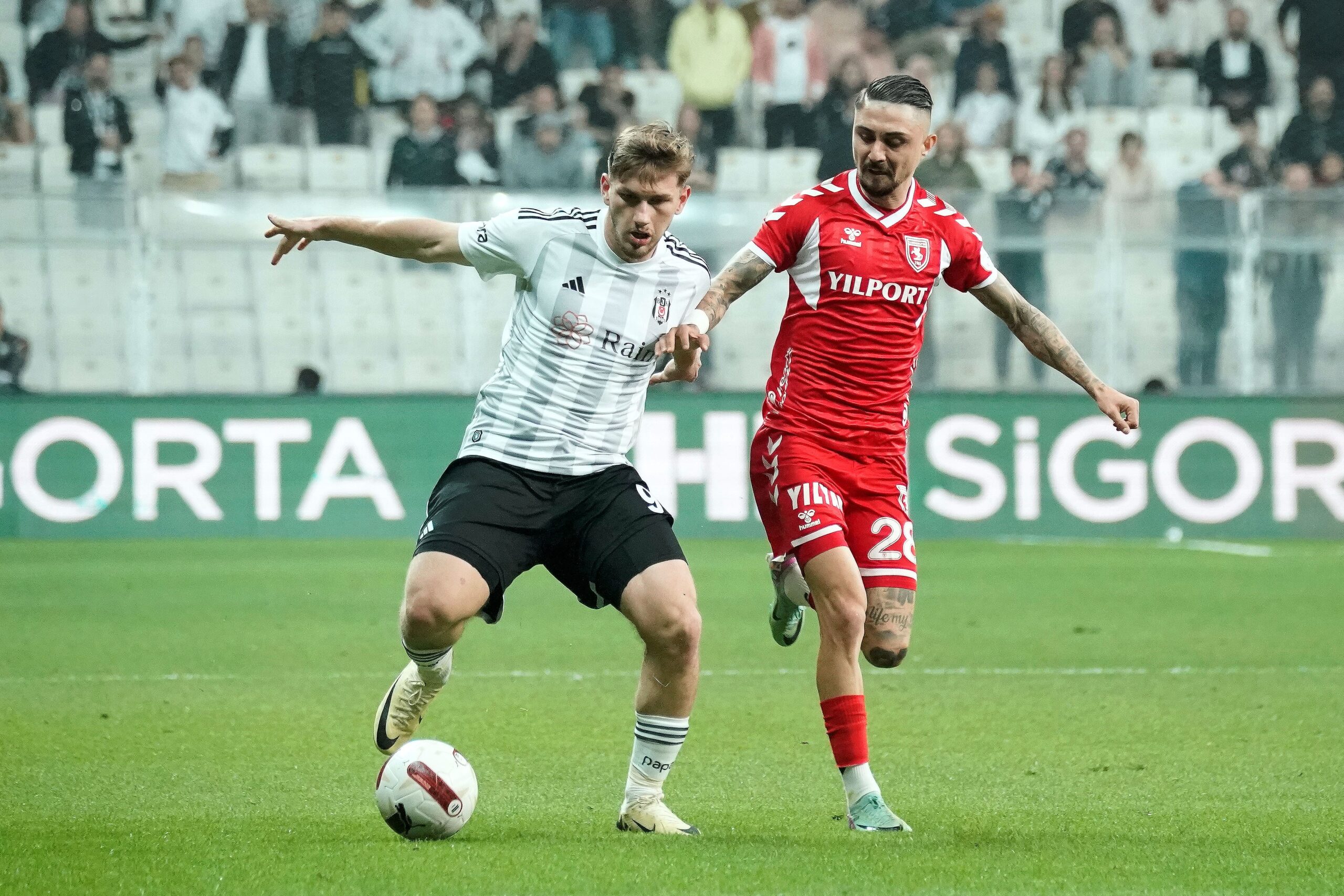 Trendyol Süper Lig’in 32. haftasında Beşiktaş sahasında karşılaştığı Samsunspor ile