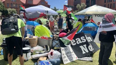 ABD’nin New York kentindeki Columbia Üniversitesi’nde başlayan Filistin yanlısı protestolara