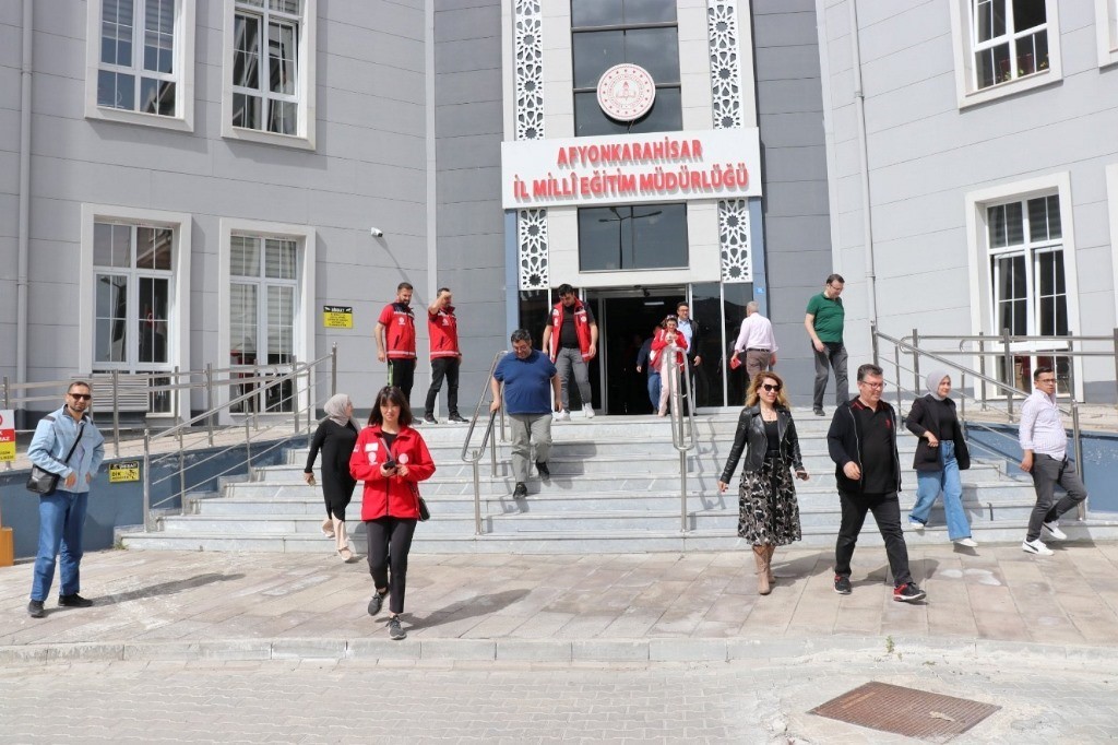 Afyonkarahisar’da, Afet ve Acil Durum Yönetimi Başkanlığı (AFAD) ile Milli