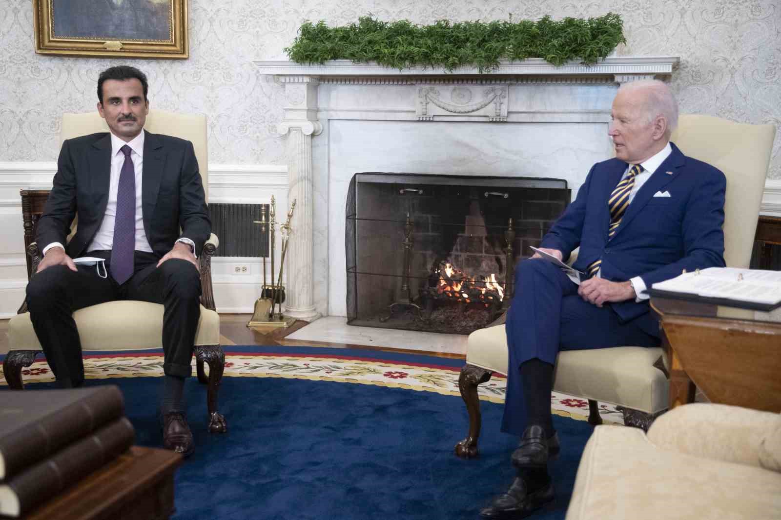 ABD Başkanı Joe Biden, Mısır Cumhurbaşkanı Abdülfettah es-Sisi ve Katar
