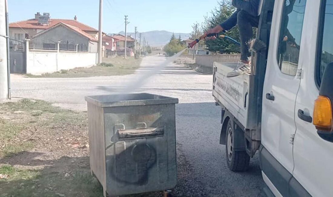 Bolvadin Belediyesi Park ve Bahçeler Müdürlüğü ekipleri, ilçenin genelinde sivrisinek