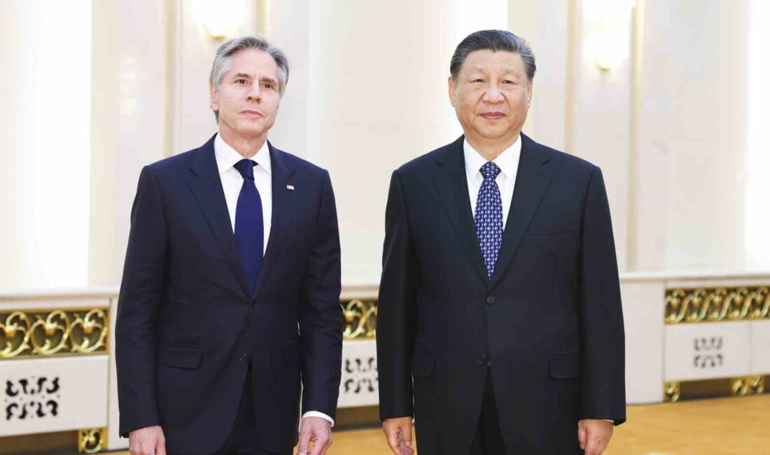 Çin Devlet Başkanı Xi Jinping, başkent Pekin’de ABD Dışişleri Bakanı