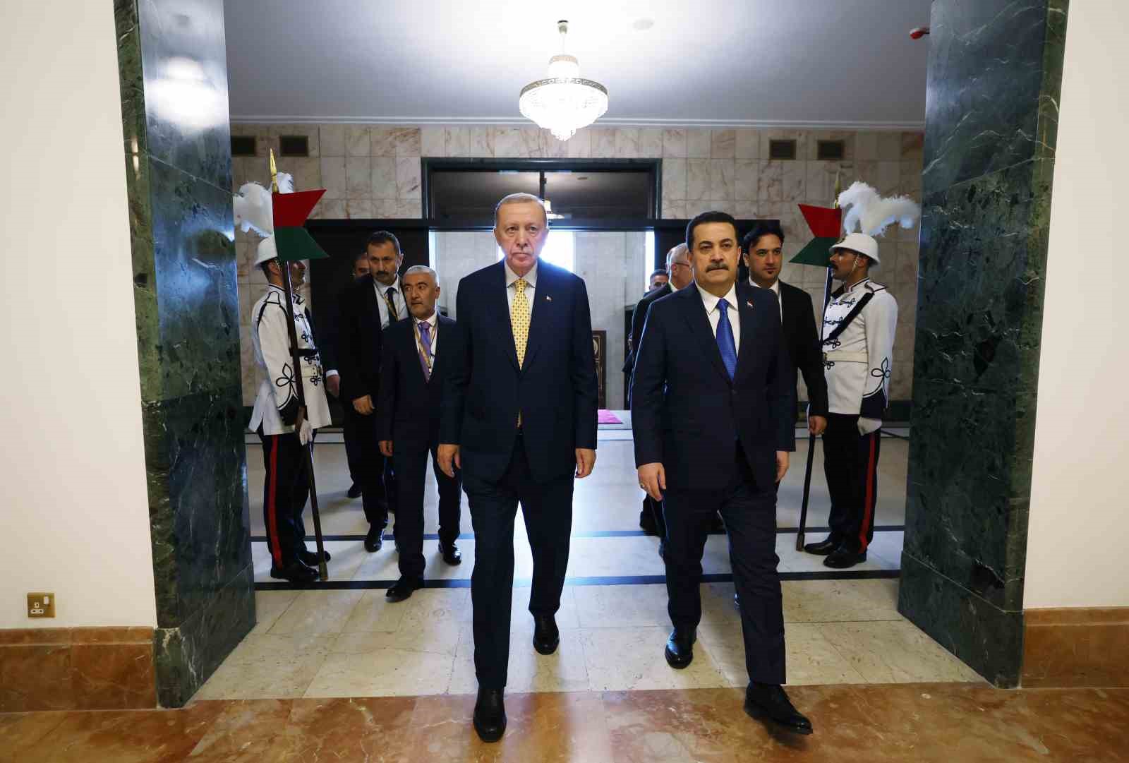 Cumhurbaşkanı Recep Tayyip Erdoğan, Bağdat temasları çerçevesinde Irak Başbakanı Muhammed