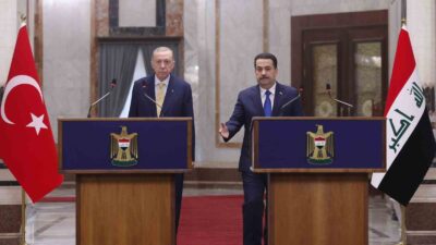 Cumhurbaşkanı Recep Tayyip Erdoğan, Irak Başbakanı Muhammed Şiya Sudani ile