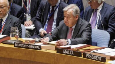 Birleşmiş Milletler (BM) Genel Sekreteri Antonio Guterres, İsrail’in Refah’a planladığı