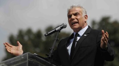 İsrail muhalefet lideri Yair Lapid, İsrail Başbakanı Binyamin Netanyahu ve