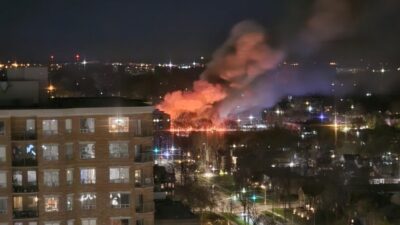 Kanada’da seyir halindeki treni alevler sardı. Kanada’nın Ontario eyaletindeki London