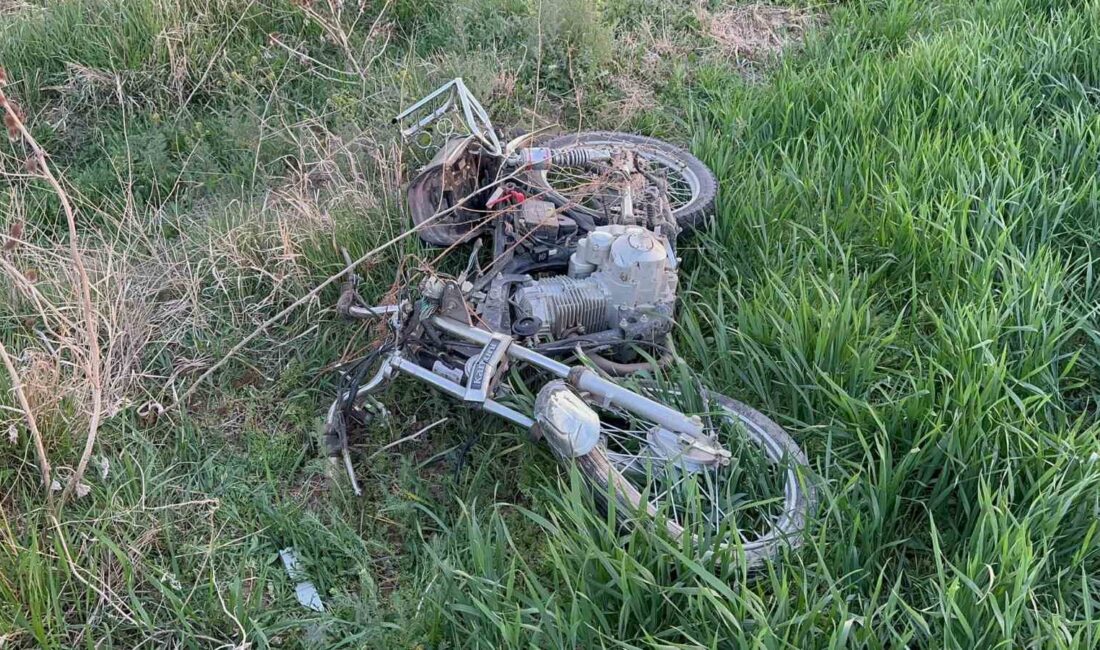 Afyonkarahisar’da kullandığı tescilsiz motosikletin kontrolünü kaybederek tarım arazisine giren sürücü