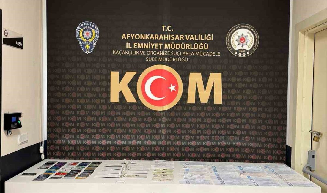 Afyonkarahisar’da tefecilik yaparak haksız kazanç elde ettiği iddia edilen bir