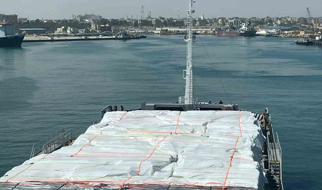 Türkiye’den 3 bin 774 ton insani yardım malzemesiyle Gazze için