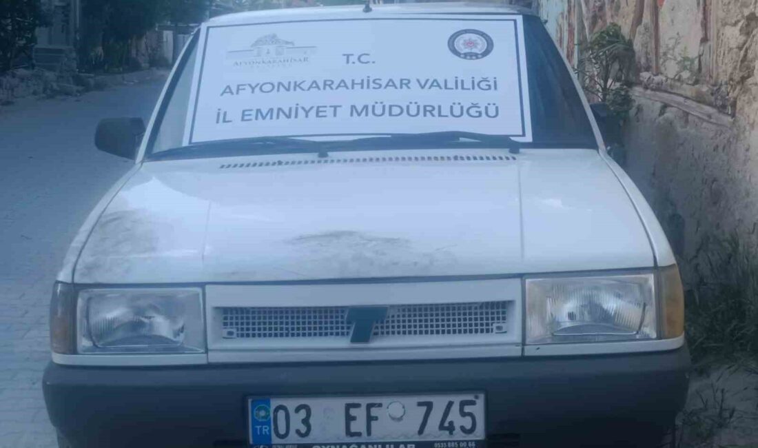 Afyonkarahisar’da 63’ü oto hırsızlığı olmak üzere 80 ayrı suç kaydı