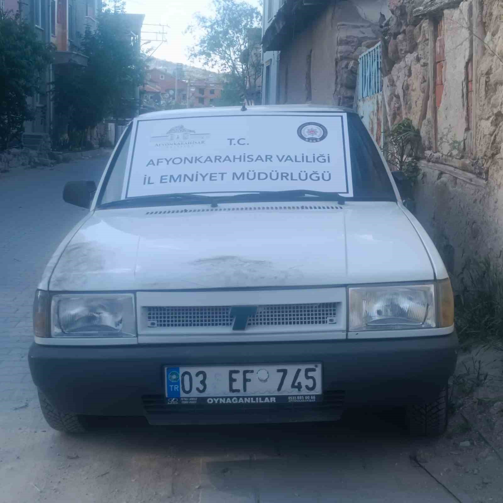 Afyonkarahisar’da 63’ü oto hırsızlığı olmak üzere 80 ayrı suç kaydı