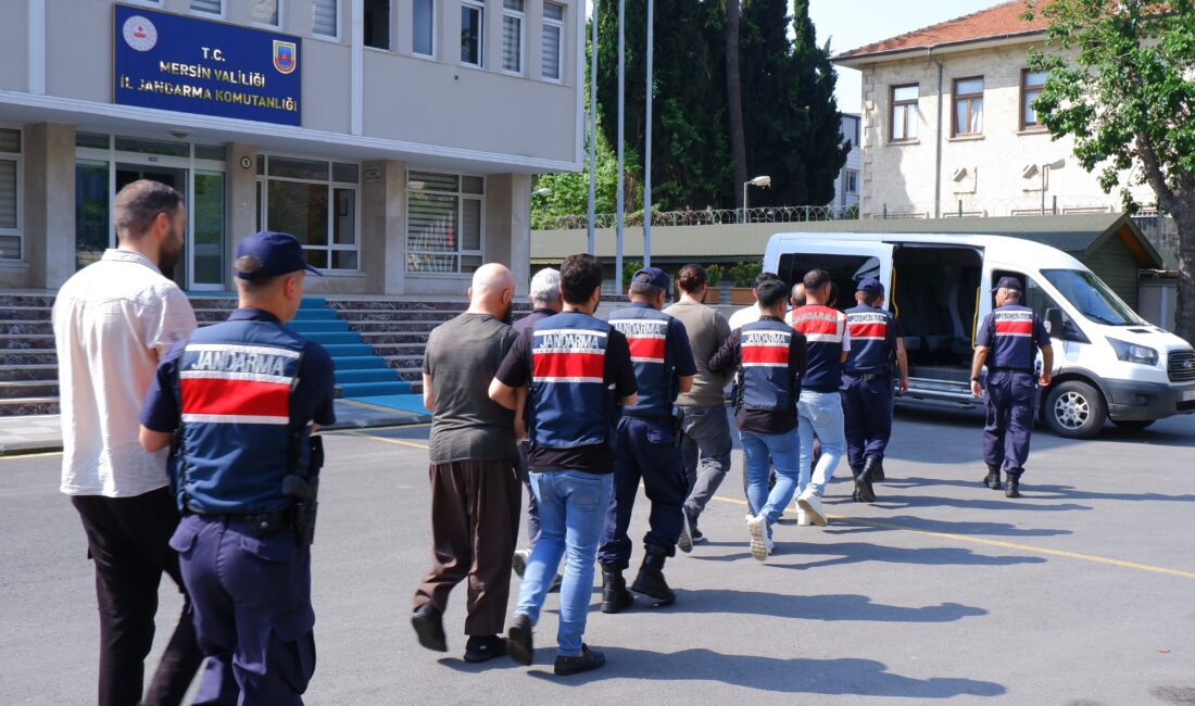 Mersin merkezli 8 ilde jandarma ekipleri tarafından düzenlenen DEAŞ operasyonunda