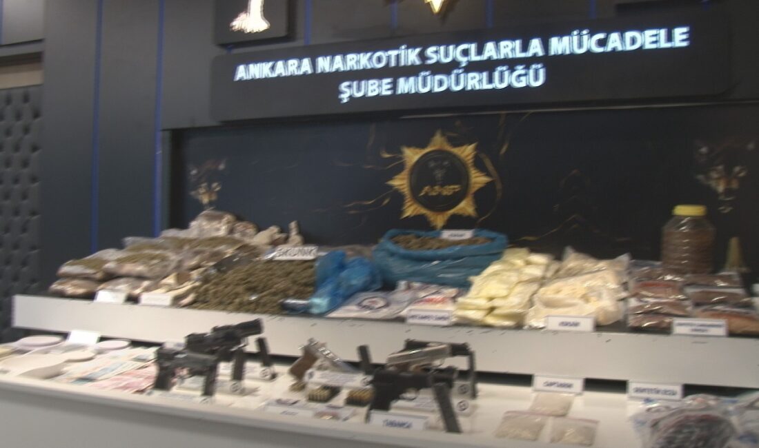 Ülke geneli ‘Narkogüç’ operasyonları çerçevesinde Ankara’da 32 farklı adreste icra
