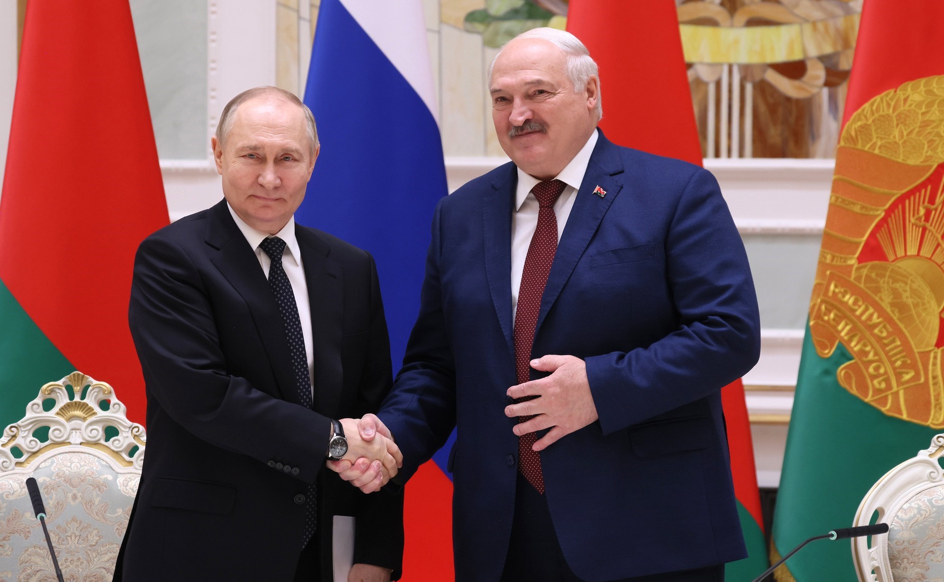 Rusya Devlet Başkanı Vladimir Putin, Belarus Devlet Başkanı Aleksandr Lukaşenko