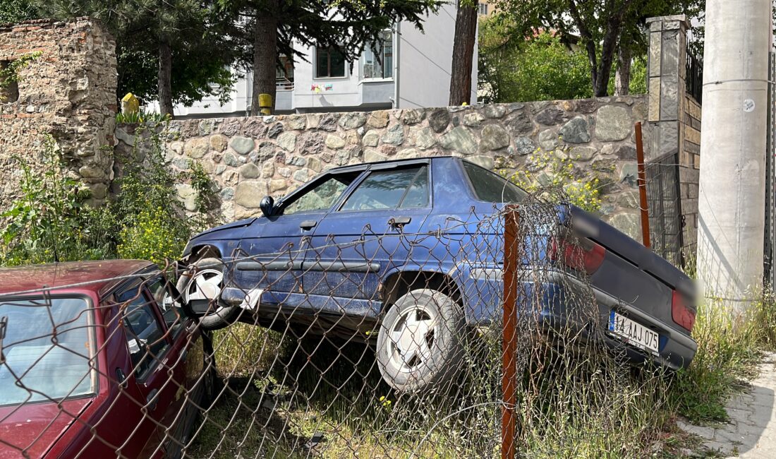 Bolu’da 22 yaşındaki alkollü kadın sürücü, ters yönden gelerek kaldırımda