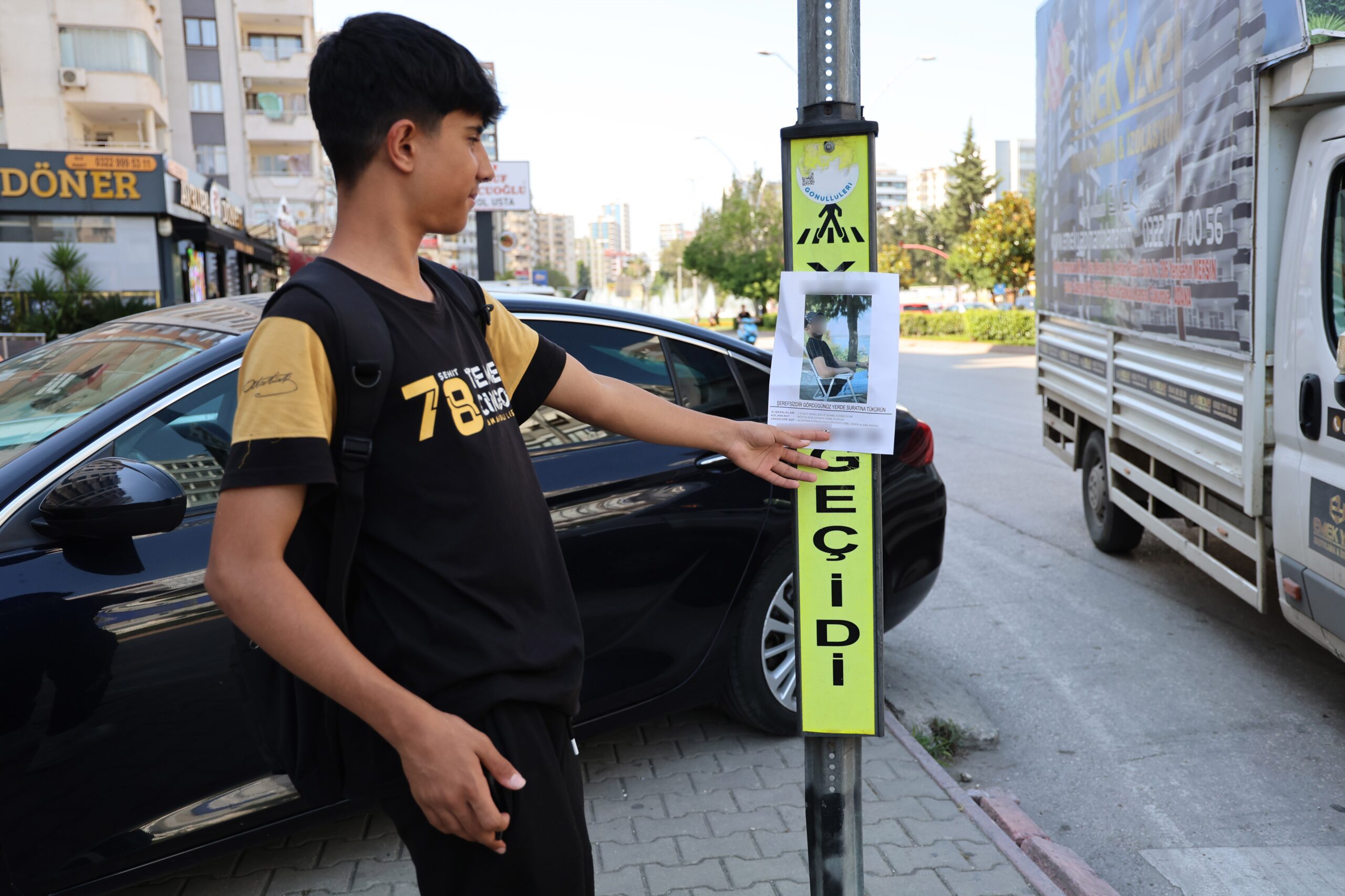 Adana’da kim tarafından asıldığı belli olmayan ve üzerinde bir erkeğin