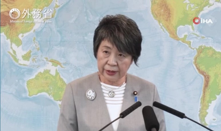 Japonya Dışişleri Bakanı Yoko Kamikawa, “Filistinlilerin bağımsız devlet kurma hedefini
