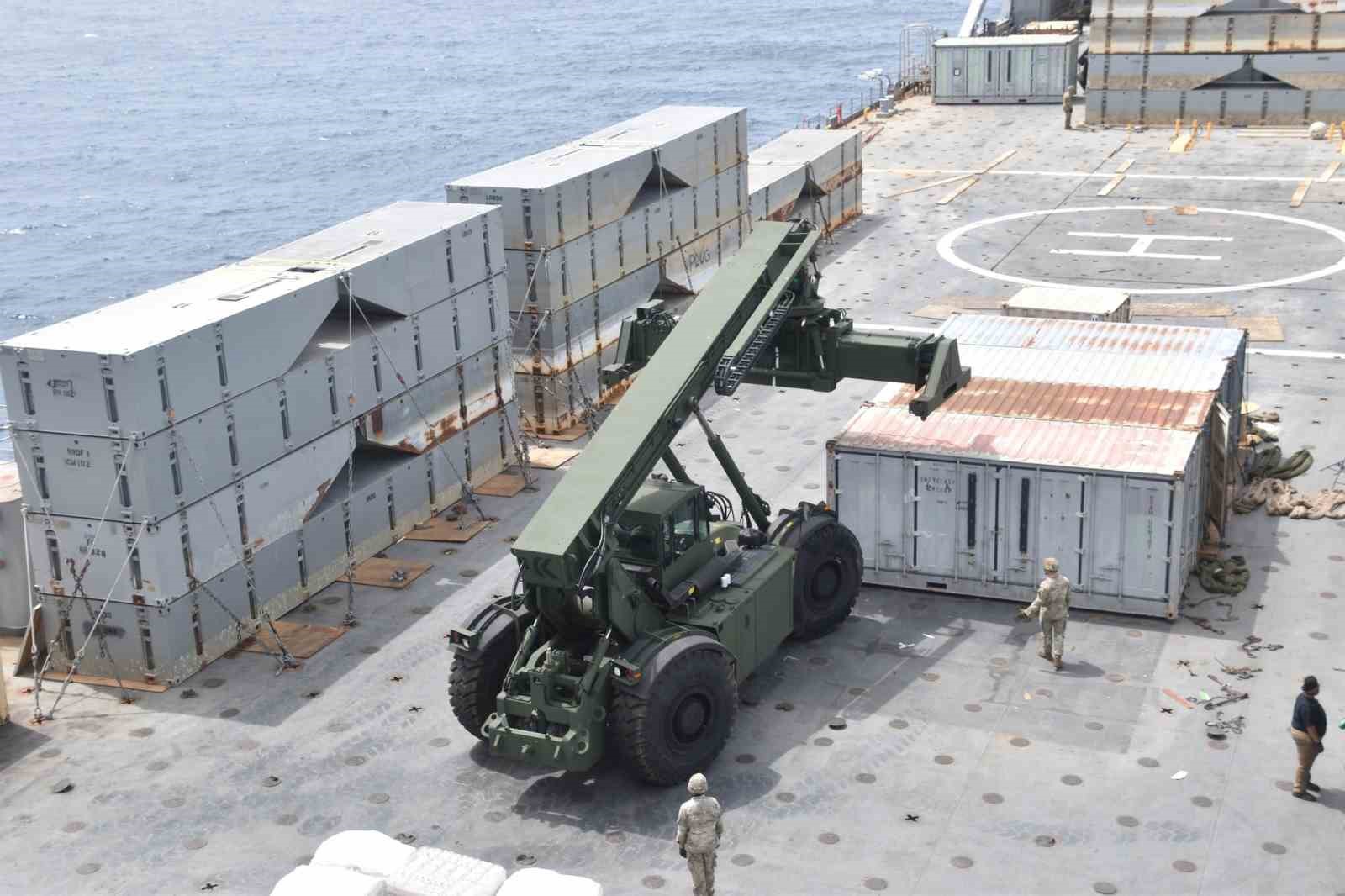 ABD Merkez Kuvvetler Komutanlığı (CENTCOM), Gazze Şeridi açıklarına insani yardım