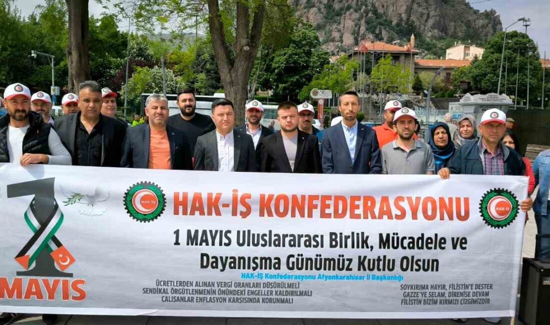 Yurt genelinde olduğu gibi Afyonkarahisar’da da 1 Mayıs Emek ve