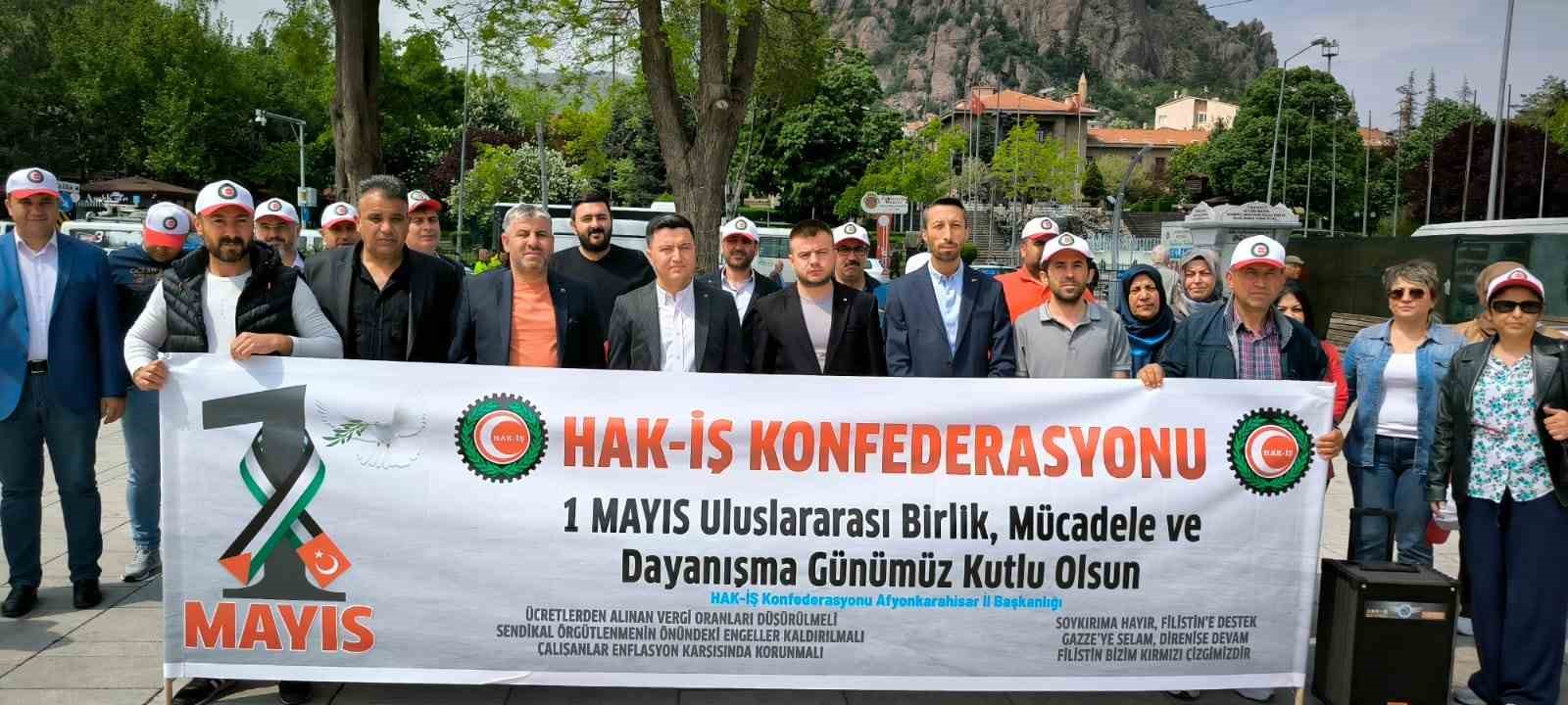 Yurt genelinde olduğu gibi Afyonkarahisar’da da 1 Mayıs Emek ve