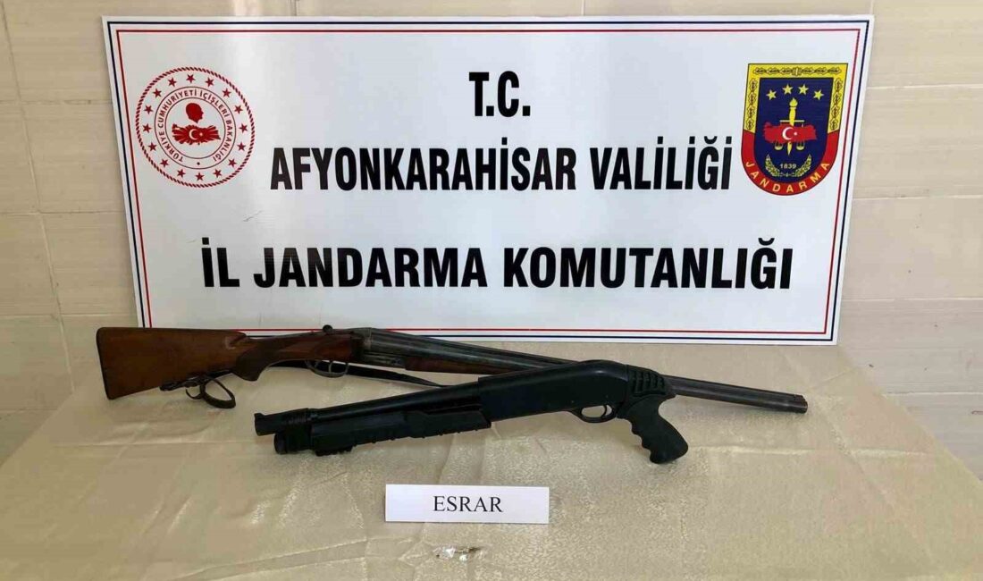 Afyonkarahisar’da jandarma ekipleri uyuşturucu madde ticareti yaptığını belirlediği bir şahsın