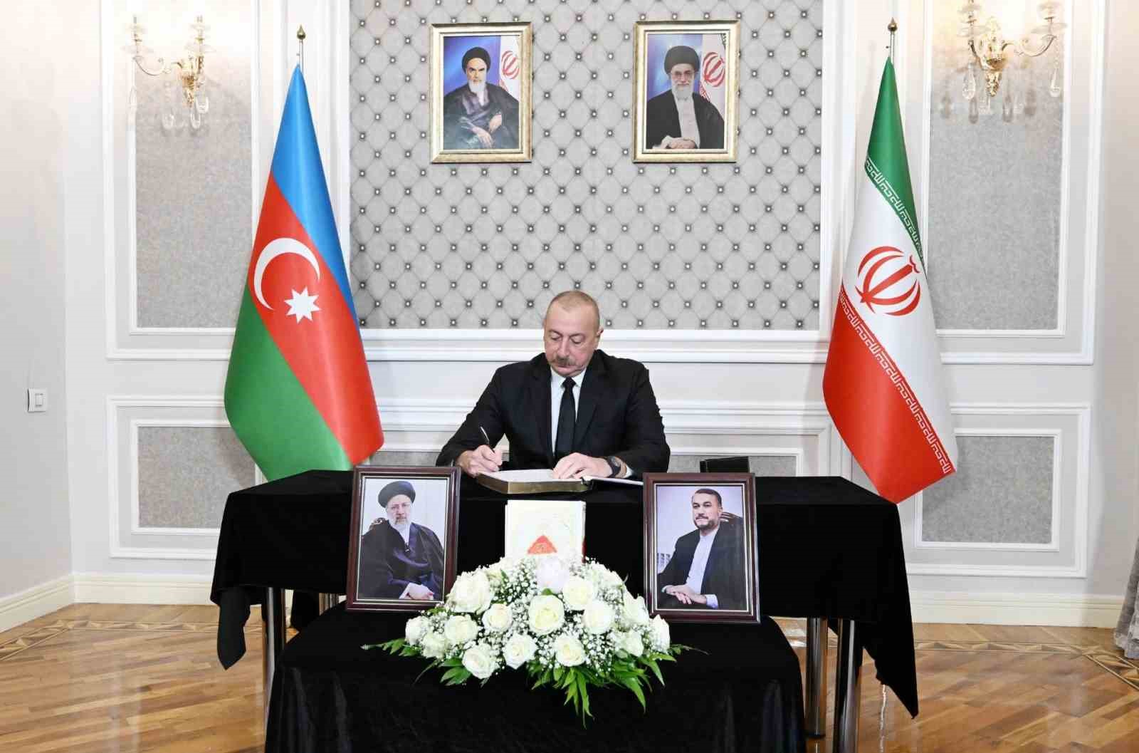 AZERBAYCAN CUMHURBAŞKANI İLHAM ALİYEV, İRAN CUMHURBAŞKANI REİSİ'NİN HAYATINI KAYBETTİĞİ HELİKOPTER