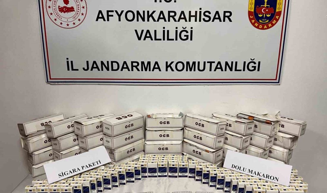 Afyonkarahisar’ın Bolvadin ilçesinde bir eve baskın düzenleyen jandarma ekipleri 7
